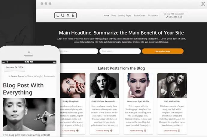 THRIVE THEMES LUXE WORDPRESS THEME